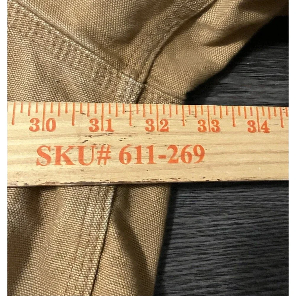 Carhartt Tan Duck Canvas Hooded Jacket J131 BRN Sz 4XL SEE DESC